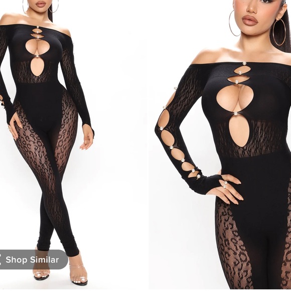 Mesh jumpsuit - Picture 1 of 2